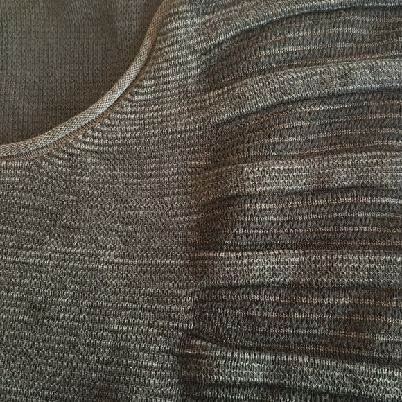 Eileen Fisher Drapey Pullover Short Sleeve Black Cotton Oversized Sweater Medium - Picture 4 of 4